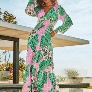 NWOT Lilly Pulitzer Mistral Maxi in Magnolia Lilac Leidees Night Dress XXS